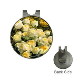 Yellow Roses Hat Clips With Golf Markers by Sparkle