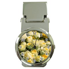 Yellow Roses Money Clip Watches by Sparkle