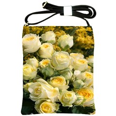 Yellow Roses Shoulder Sling Bag by Sparkle