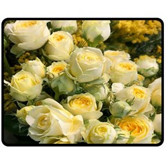 Yellow Roses Fleece Blanket (medium)  by Sparkle