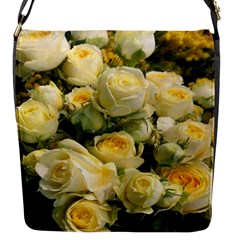 Yellow Roses Flap Closure Messenger Bag (s) by Sparkle