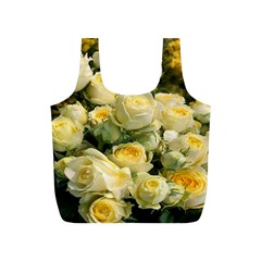 Yellow Roses Full Print Recycle Bag (s) by Sparkle