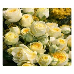 Yellow Roses Double Sided Flano Blanket (small)  by Sparkle