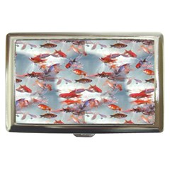 Golden Fishes Cigarette Money Case by Sparkle