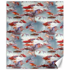 Golden Fishes Canvas 8  X 10  by Sparkle