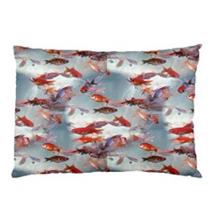 Golden Fishes Pillow Case by Sparkle