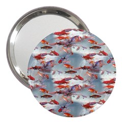 Golden Fishes 3  Handbag Mirrors by Sparkle