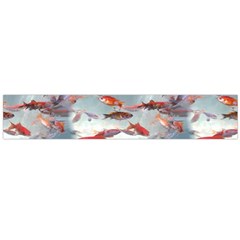 Golden Fishes Large Flano Scarf  by Sparkle