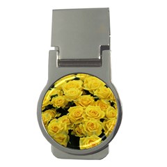 Yellow Roses Money Clips (round)  by Sparkle