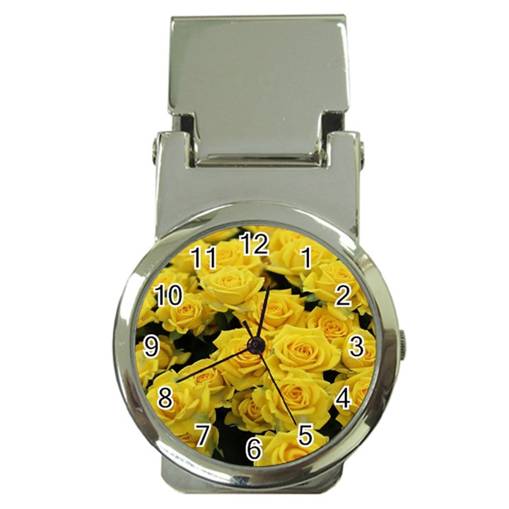 Yellow Roses Money Clip Watches