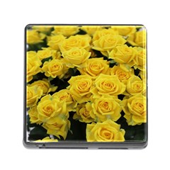 Yellow Roses Memory Card Reader (square 5 Slot)