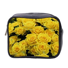 Yellow Roses Mini Toiletries Bag (two Sides) by Sparkle