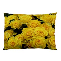 Yellow Roses Pillow Case (two Sides) by Sparkle