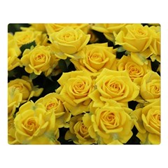 Yellow Roses Double Sided Flano Blanket (large)  by Sparkle