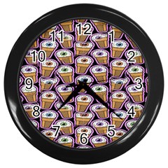 Eyes Cups Wall Clock (black)