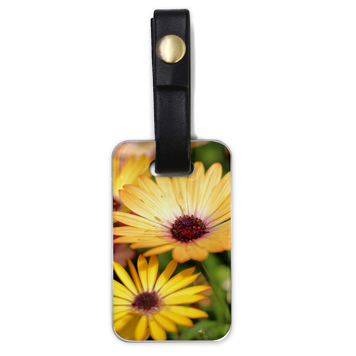 Yellow Flowers Luggage Tag (one side)