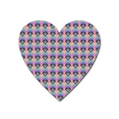 Pink And Blue Heart Magnet