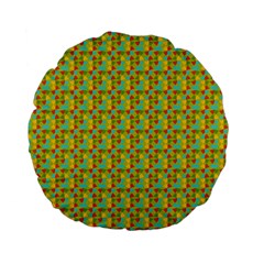 Lemon And Yellow Standard 15  Premium Flano Round Cushions by Sparkle