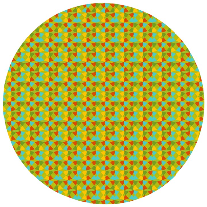 Lemon And Yellow Wooden Puzzle Round