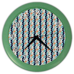 Geometry Colors Color Wall Clock