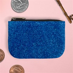 Blue Sparkles Mini Coin Purse by ElenaIndolfiStyle