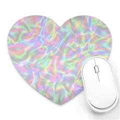 Pinkhalo Heart Mousepads by designsbyamerianna