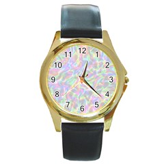 Pinkhalo Round Gold Metal Watch by designsbyamerianna