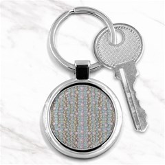 Summer Florals In The Sea Pond Decorative Key Chain (round) by pepitasart