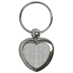 Summer Florals In The Sea Pond Decorative Key Chain (heart) by pepitasart