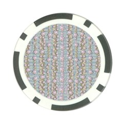 Summer Florals In The Sea Pond Decorative Poker Chip Card Guard by pepitasart