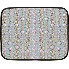 Summer Florals In The Sea Pond Decorative Fleece Blanket (mini) by pepitasart