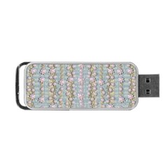 Summer Florals In The Sea Pond Decorative Portable Usb Flash (two Sides) by pepitasart