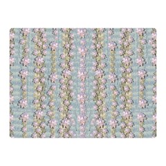 Summer Florals In The Sea Pond Decorative Double Sided Flano Blanket (mini)  by pepitasart