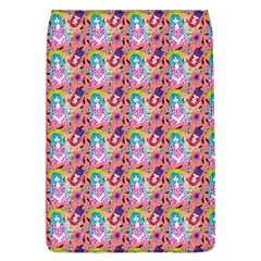 Blue Haired Girl Pattern Pink Removable Flap Cover (l) by snowwhitegirl