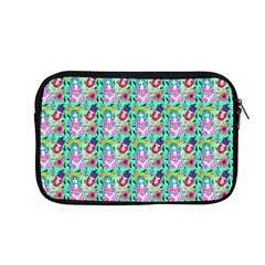 Blue Haired Girl Pattern Green Apple Macbook Pro 13  Zipper Case by snowwhitegirl