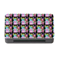 Blue Haired Girl Pattern Black Memory Card Reader With Cf by snowwhitegirl