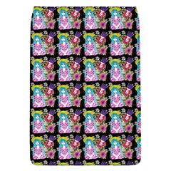 Blue Haired Girl Pattern Black Removable Flap Cover (l) by snowwhitegirl