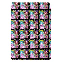 Blue Haired Girl Pattern Black Removable Flap Cover (s) by snowwhitegirl