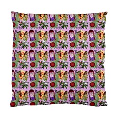 Purple Glasses Girl Pattern Lilac Standard Cushion Case (two Sides) by snowwhitegirl