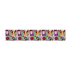 Purple Glasses Girl Pattern Lilac Flano Scarf (mini)