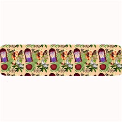 Purple Glasses Girl Pattern Peach Large Bar Mats by snowwhitegirl