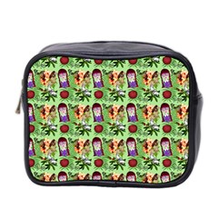 Purple Glasses Girl Pattern Green Mini Toiletries Bag (two Sides) by snowwhitegirl