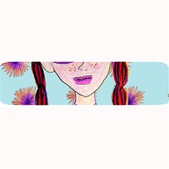 Purple Glasses Girl Wall Large Bar Mats by snowwhitegirl