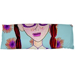 Purple Glasses Girl Wall Body Pillow Case Dakimakura (two Sides) by snowwhitegirl