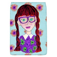 Purple Glasses Girl Wall Removable Flap Cover (l) by snowwhitegirl