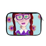 Purple Glasses Girl Wall Apple MacBook Pro 13  Zipper Case Front