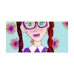 Purple Glasses Girl Wall Yoga Headband