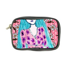 Blue Haired Girl Wall Coin Purse by snowwhitegirl