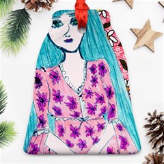 Blue Haired Girl Wall Ornament (bell) by snowwhitegirl