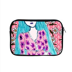 Blue Haired Girl Wall Apple Macbook Pro 15  Zipper Case by snowwhitegirl